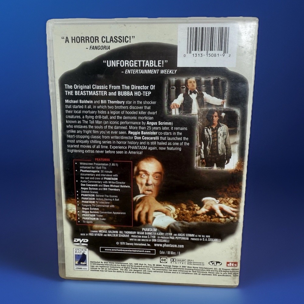 Phantasm (DVD, 2007, Anchor Bay Collection) - Picture 2 of 3